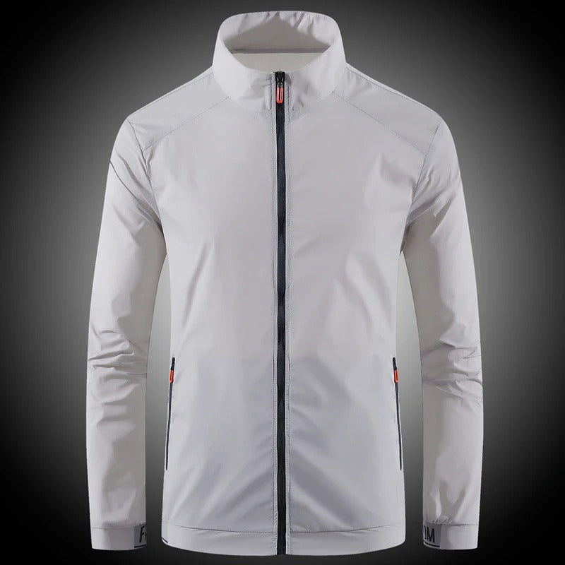 Men's Lightweight UV Protection Jacket – Breathable Ice Silk Summer Hooded Windbreaker