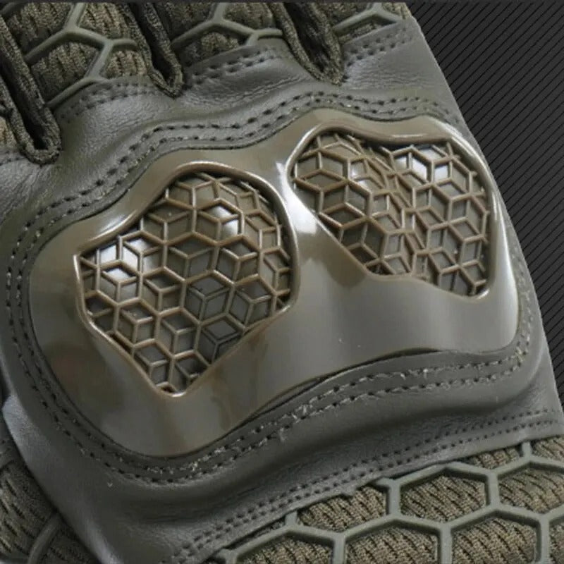 Men's Tactical Half Finger Gloves – Hard Knuckle Protective Outdoor Gloves
