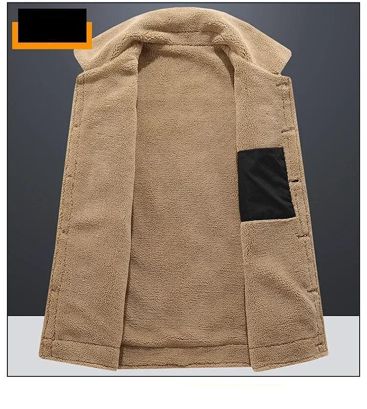 2024 Men’s Plus Size Fleece Vest – Warm Sleeveless Jackets, Autumn Winter Waist Coat up to 5XL C10