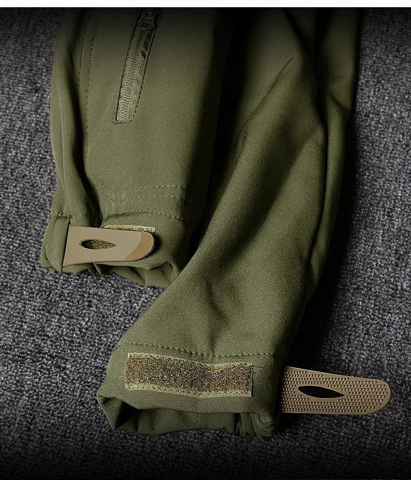 Men’s Soft Shell Tactical Set – Waterproof Fleece Lined Multi-Pocket Outdoor Wear