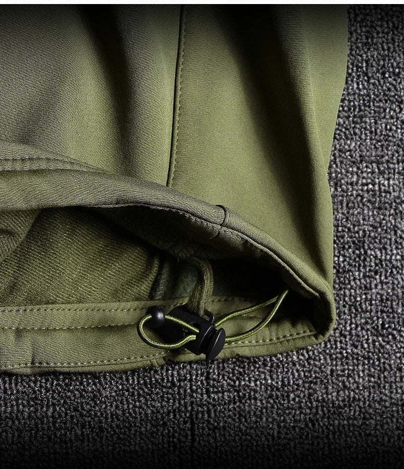 Men’s Soft Shell Tactical Set – Waterproof Fleece Lined Multi-Pocket Outdoor Wear