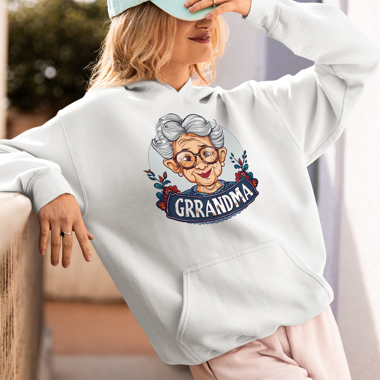 Cute Chibi Grandma T-Shirt, Floral Nana Shirt, Celebrate Mom, Nana Shirt, Grandma Hoodie, Grandma Shirt, Mother's Day Gift For Grandma, Happy Mother's Day 01