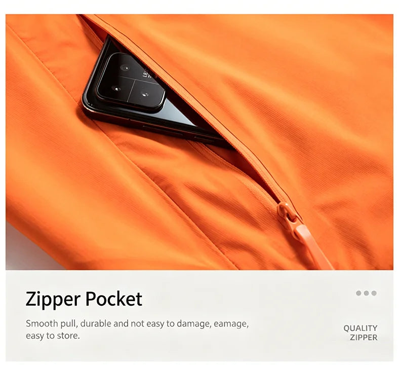 Ultra-Lightweight Waterproof Jacket for Men & Women – Breathable Windproof Rain Jacket with Heat-Sealed Seams for Hiking, Trekking, Climbing & Camping