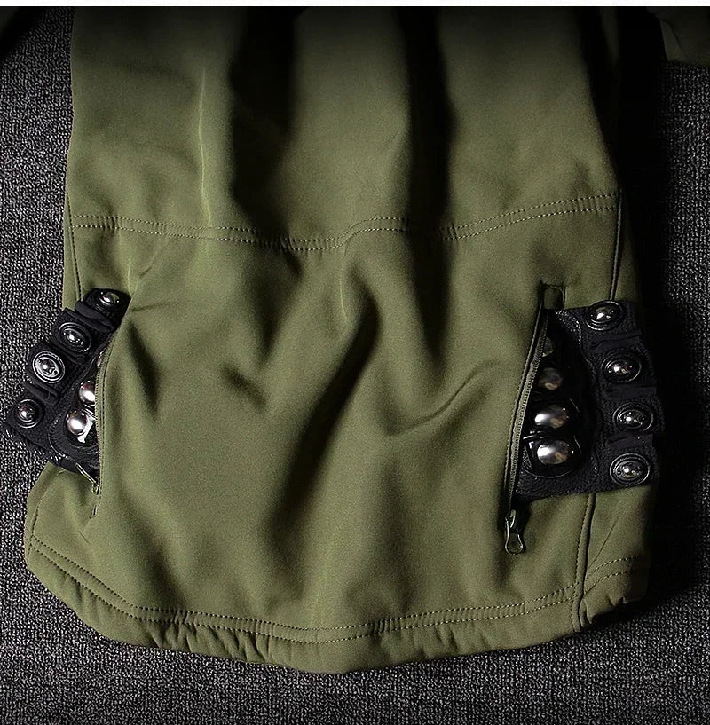 Men’s Soft Shell Tactical Set – Waterproof Fleece Lined Multi-Pocket Outdoor Wear