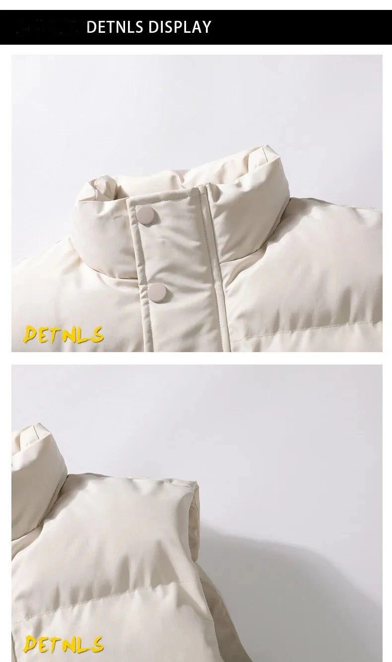 New Winter Men’s Vest – Down Cotton Undershirt with Stand-Up Collar and Horse Clip, Plus Size Available C32