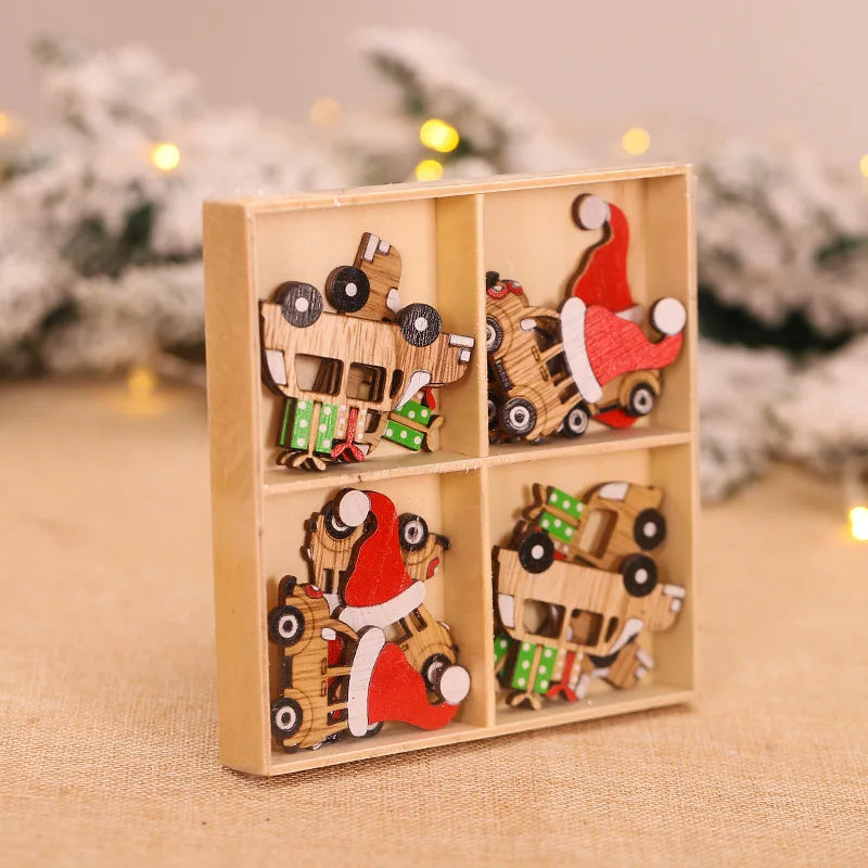 9/12pcs Christmas Gnomes Wooden Pendant – Xmas Tree Hanging Ornaments for Holiday Home Decoration & Gifts 2025