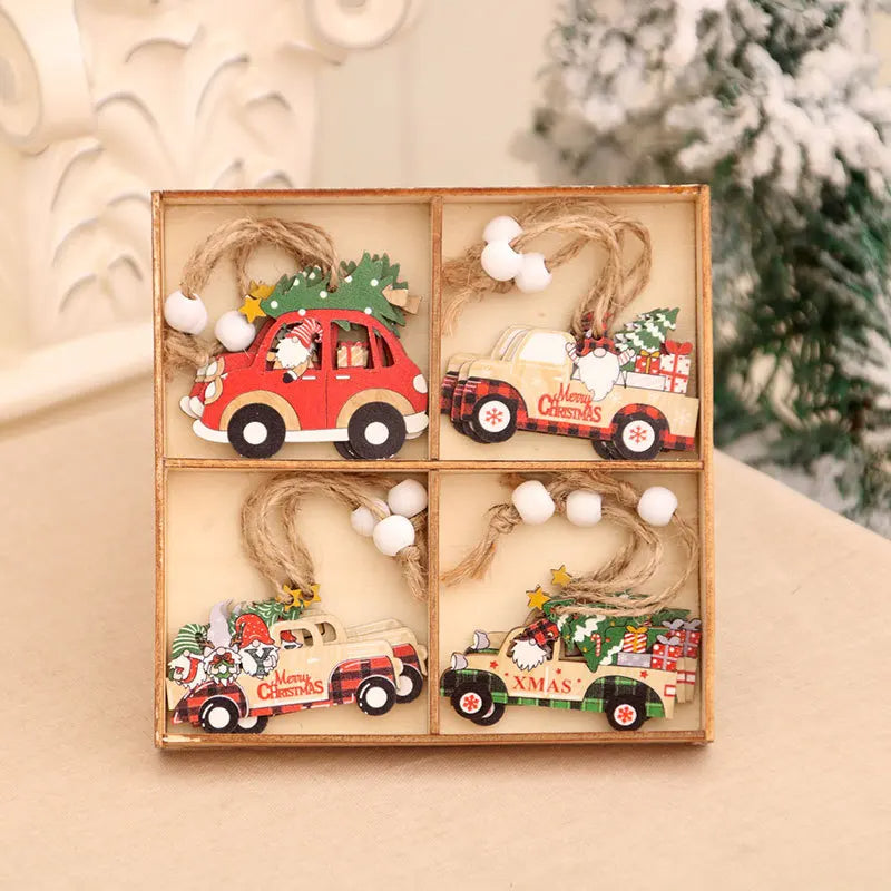 9/12pcs Christmas Gnomes Wooden Pendant – Xmas Tree Hanging Ornaments for Holiday Home Decoration & Gifts 2025