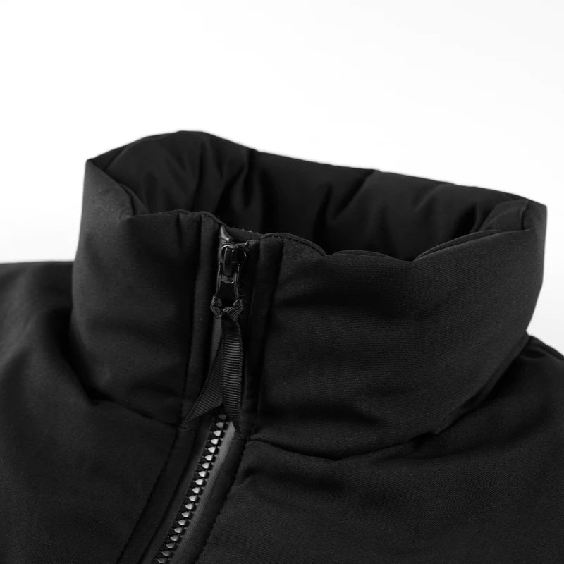 Men's Puffer Vest Warm Sleeveless Winter Jackets Waterproof Zipper Coats With Stand-Up Collar Casual Lightweight Outerwear For Cold Weather C23