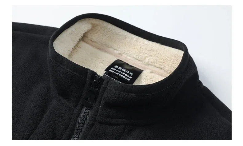 2024 Men’s Plus Size Fleece Vest – Warm Sleeveless Jackets, Autumn Winter Waist Coat  C30