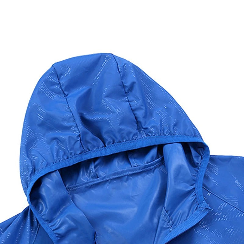 Unisex Waterproof Hiking Jacket – Lightweight Quick-Dry Hooded Windbreaker with UV Protection