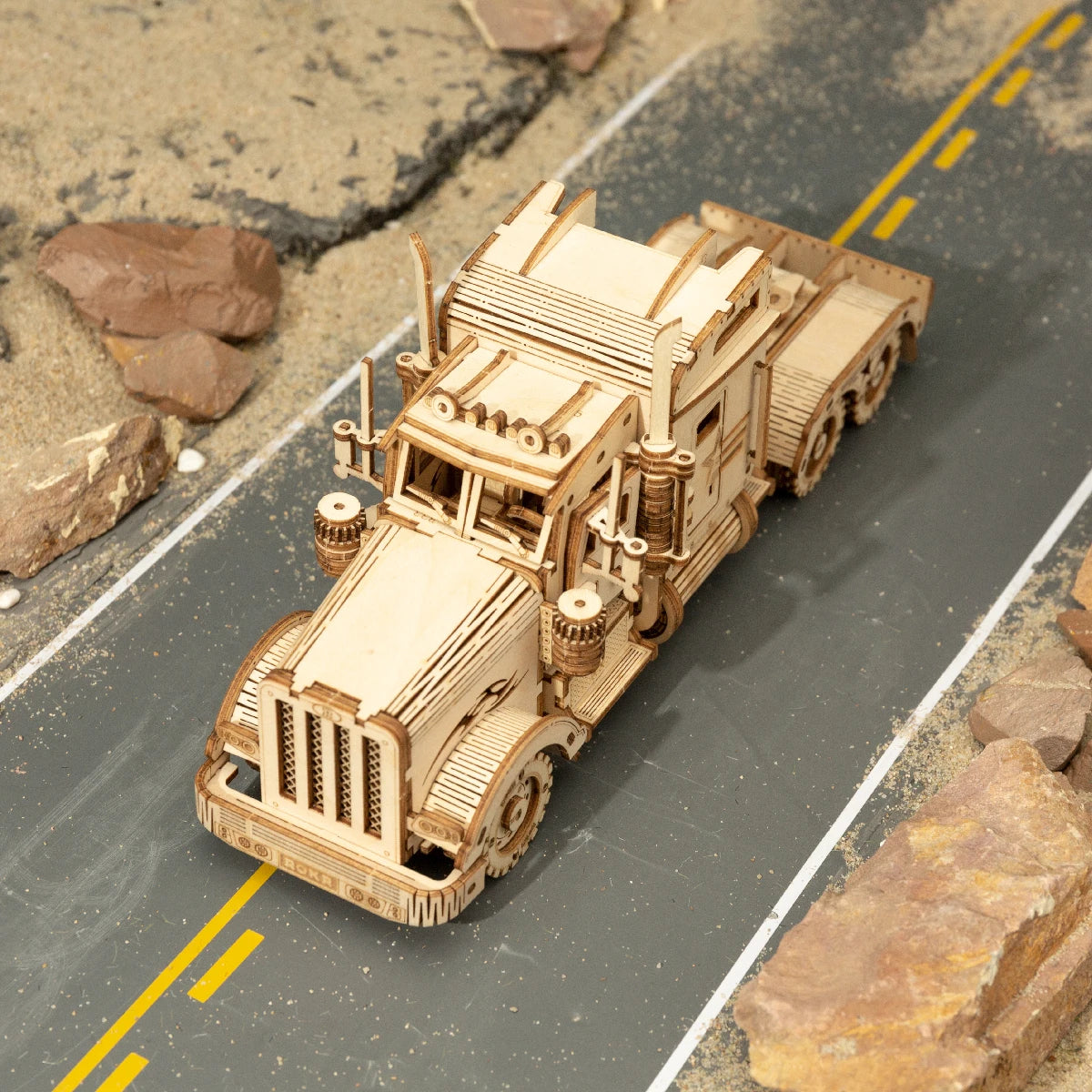3D Wooden Puzzle Car Model DIY Assembly Toy Birthday Gift for Boys Children's Mechanical Kit Home Décor, Kids Christmas Gift C55