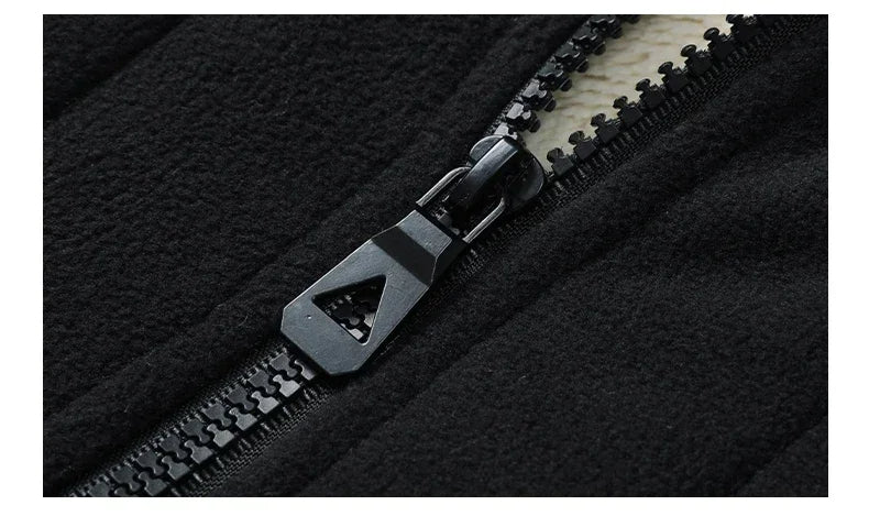 2024 Men’s Plus Size Fleece Vest – Warm Sleeveless Jackets, Autumn Winter Waist Coat  C30