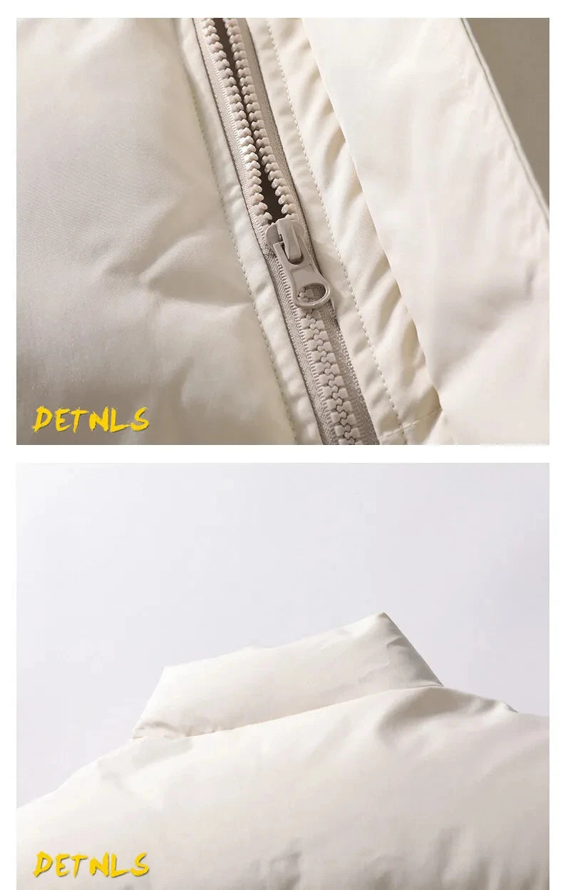 New Winter Men’s Vest – Down Cotton Undershirt with Stand-Up Collar and Horse Clip, Plus Size Available C32