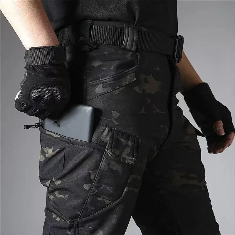 Men’s Soft Shell Tactical Set – Waterproof Fleece Lined Multi-Pocket Outdoor Wear