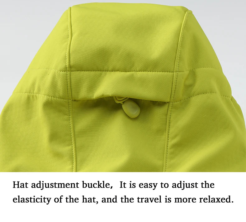 Men's & Women's Waterproof Softshell Jacket – Windproof Fleece-Lined Outdoor Hiking & Trekking Rain Coat