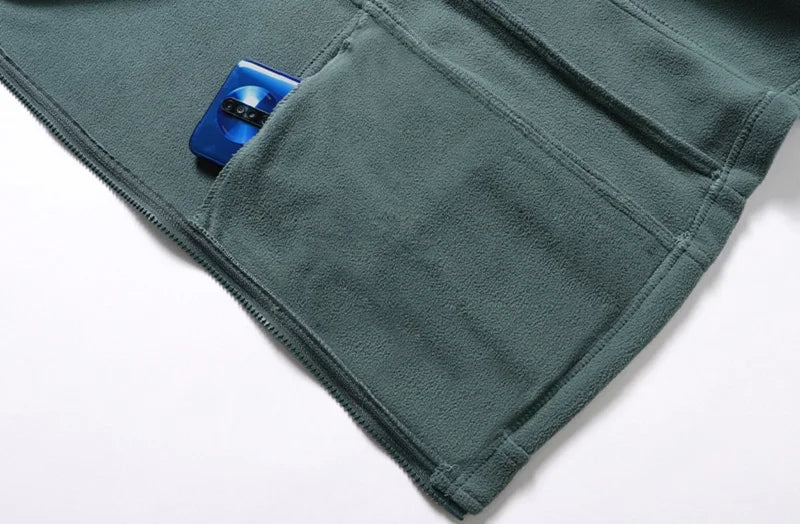 Warm Winter Fleece Vest for Men – Heated, Multi-Pocket Casual Waistcoat for Cycling, Plus Size Options C22