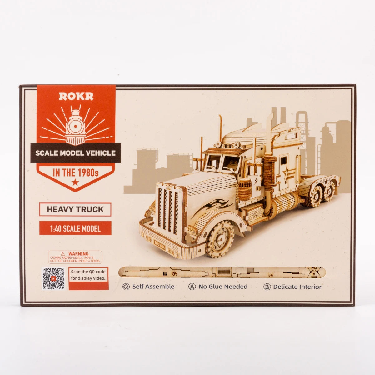 3D Wooden Puzzle Car Model DIY Assembly Toy Birthday Gift for Boys Children's Mechanical Kit Home Décor, Kids Christmas Gift C55