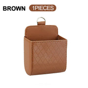 Car Auto Seat Back Interior Air Vent Cell Phone Holder Pouch Bag Box Tidy Storage Coin Bag Case Organizer with Hook, Custom fit for Jaguar