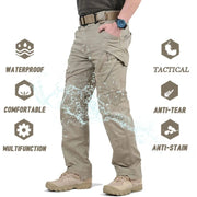 Men’s Waterproof Tactical Cargo Pants – Multi-Pocket Outdoor Hiking Utility Trousers