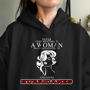 Never Underestimate A Woman Who Understand Hockey And Loves Hurricanes Hoodie- Never Underestimate Sweatshirt- Custom Hoodies