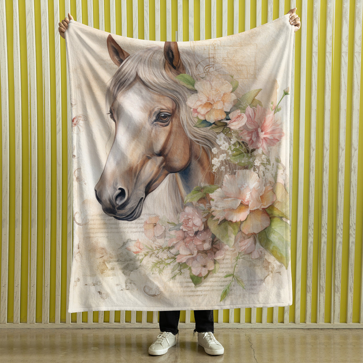 Vintage Horse Equestrian Ephemera Velveteen Plush Blanket Gift for Horse lover, Farm House Decor, Equine Art, Antique Horse Decor, Equestrian Gifts 10