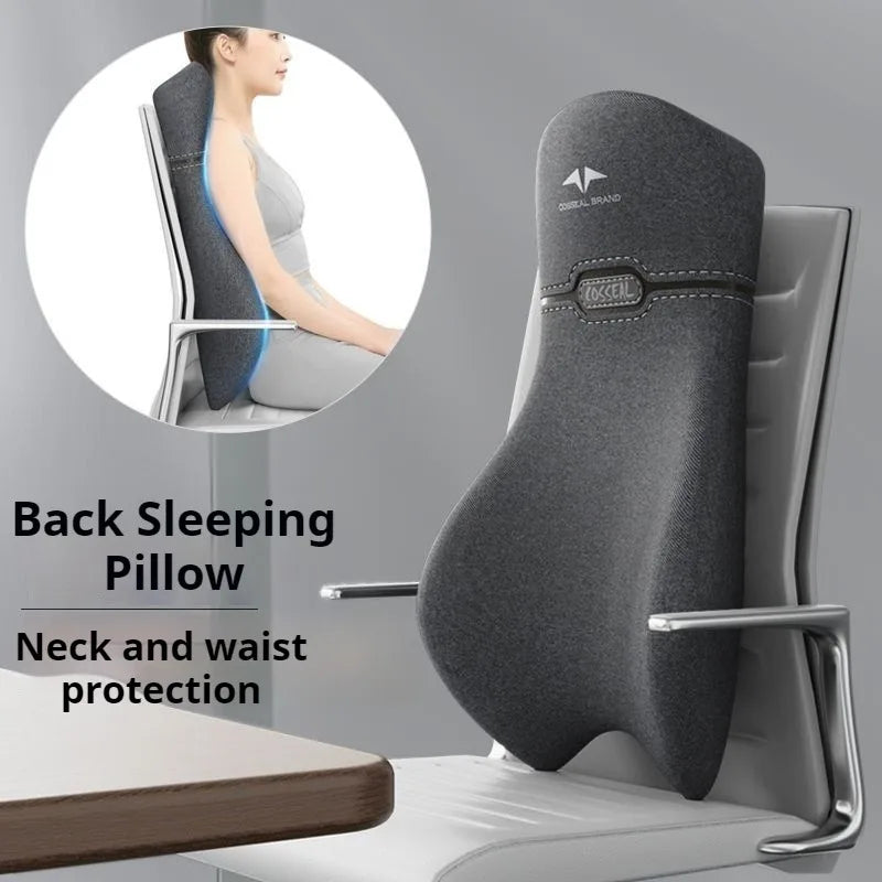 Long Backrest Seat Cushion – High Waist Support Pillow for Office Chair, Reclining, and Seated Rest