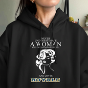 Never Underestimate A Woman Who Understand Baseball And Loves Royals Hoodie- Never Underestimate Sweatshirt- Custom Hoodies