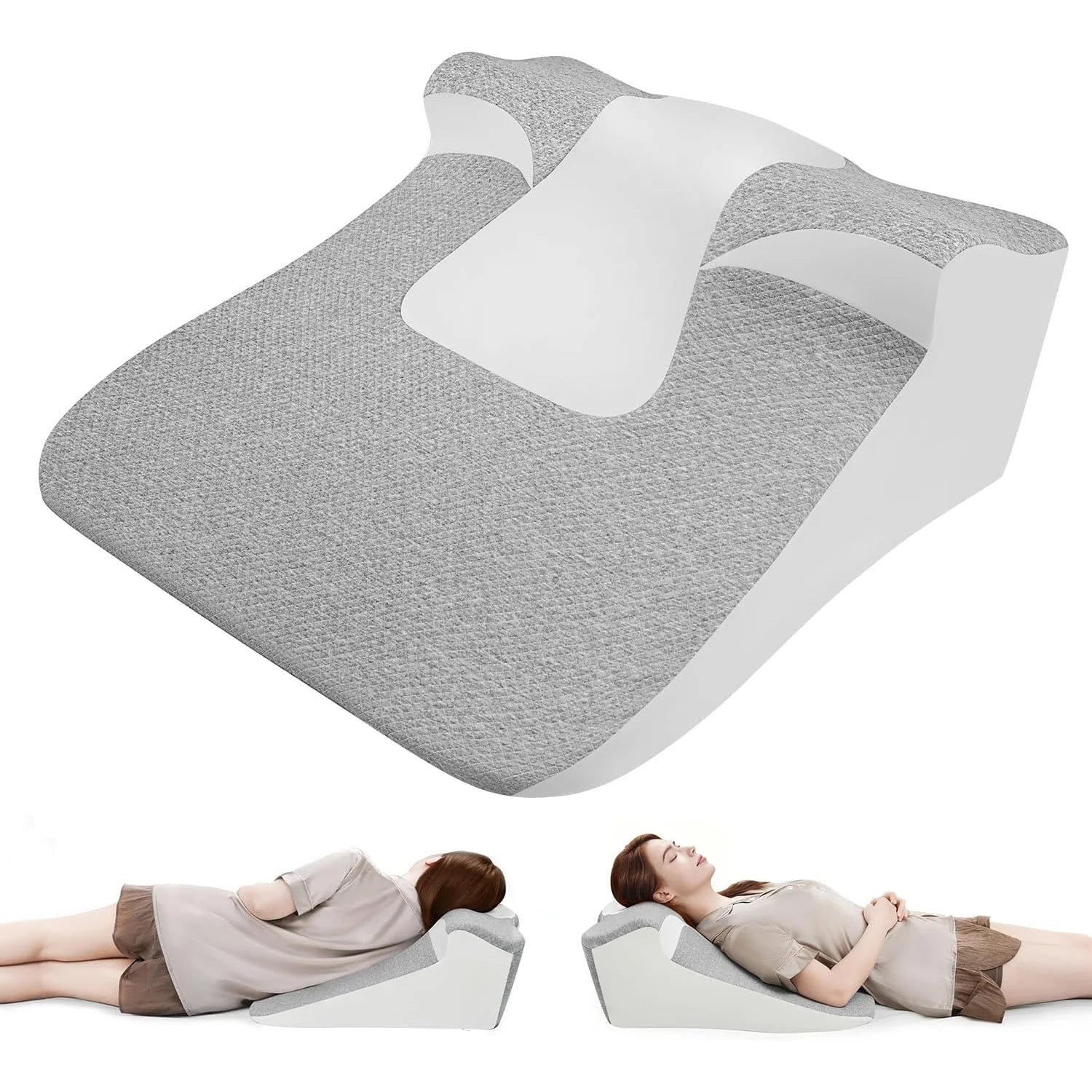 Bed Wedge Sleeping Pillow – Ergonomic Wedge Support Pillow for Reading, Resting, and Relaxation