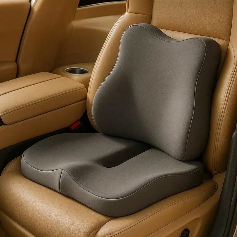 Ergonomic Memory Foam Seat Cushion – Contoured Chair Pad for Office, Car & Gaming
