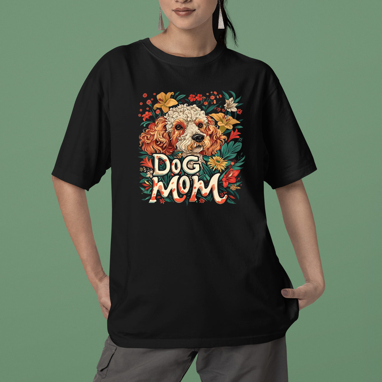 Poodle Dog T-shirt, Pet Lover Shirt, Dog Lover Shirt, Dog Mom T-Shirt, Dog Owner Shirt, Gift For Dog Mom, Funny Dog Shirts, Women Dog T-Shirt, Mother's Day Gift, Dog Lover Wife Gifts, Dog Shirt