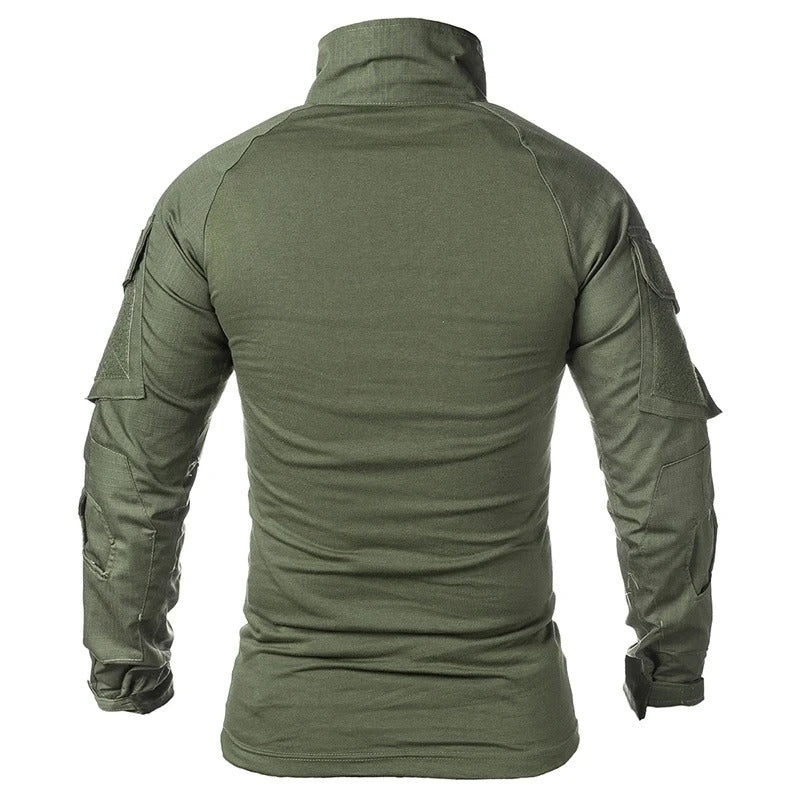Men’s Long Sleeve Camouflage Performance Shirt – Outdoor Utility Training Top