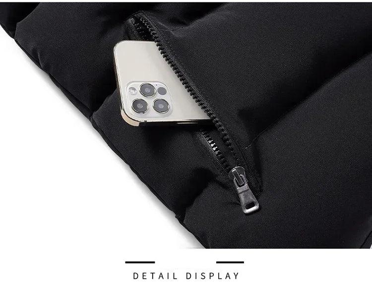Men's Puffer Vest Warm Sleeveless Winter Jackets Waterproof Zipper Coats With Stand-Up Collar Casual Lightweight Outerwear For Cold Weather C2