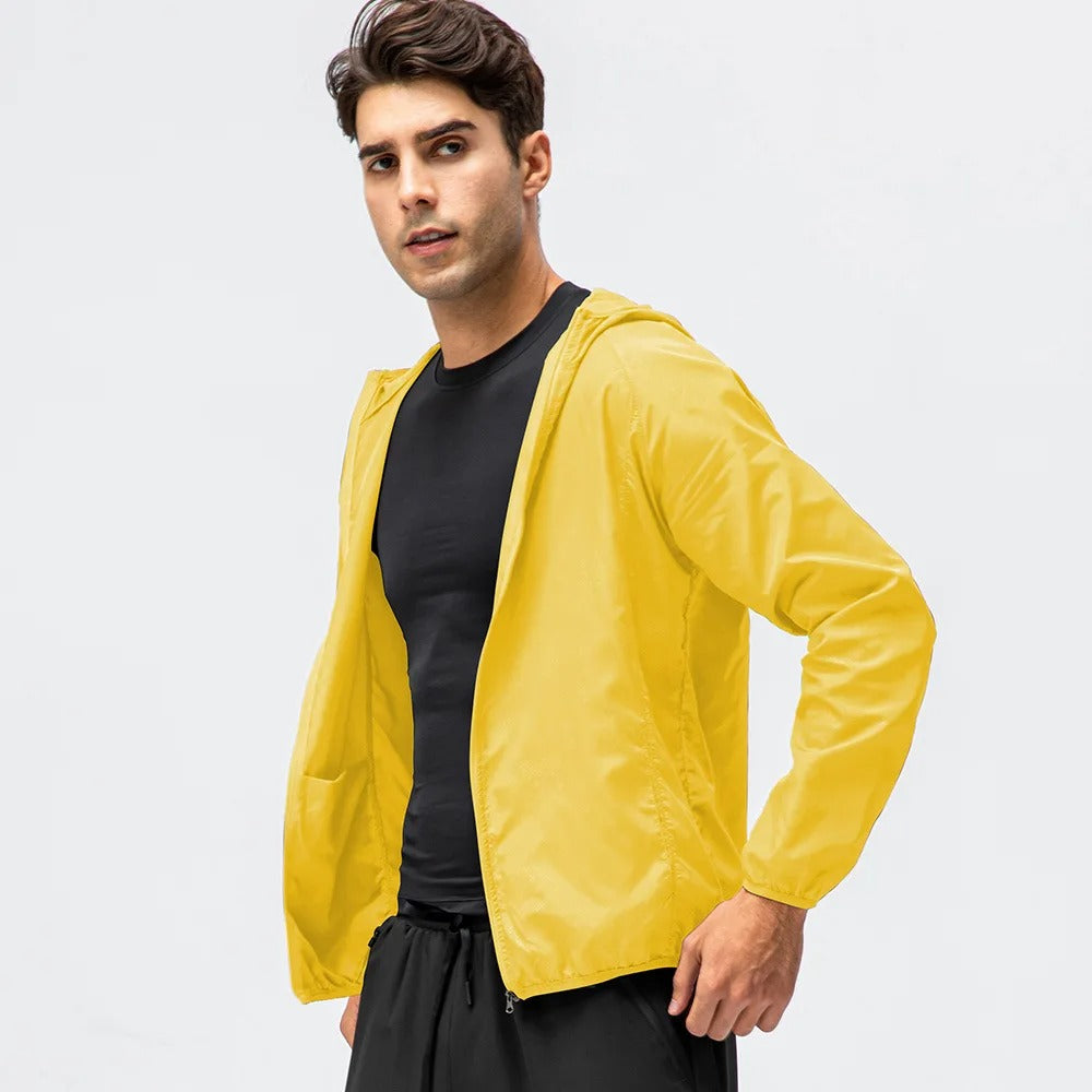 Lightweight Waterproof Sun Protection Jacket – Hooded Quick-Dry Windbreaker for Men & Women