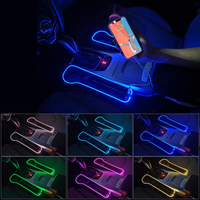 Thumbnail for 2 Pack Car Seat Gap Organizer, Custom Logo for Car, Multifunctional Seat Gap Storage Box with USB Car Charger, Car Seat Pockets with Led Light, Car Seat Gap Filler with Cup Holder