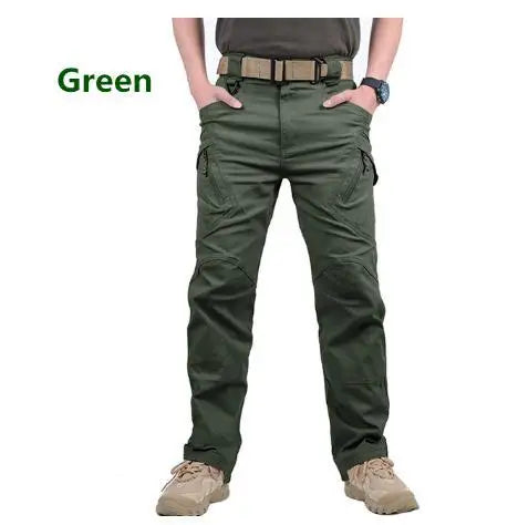 Men’s Waterproof Tactical Cargo Pants – Multi-Pocket Outdoor Hiking Utility Trousers