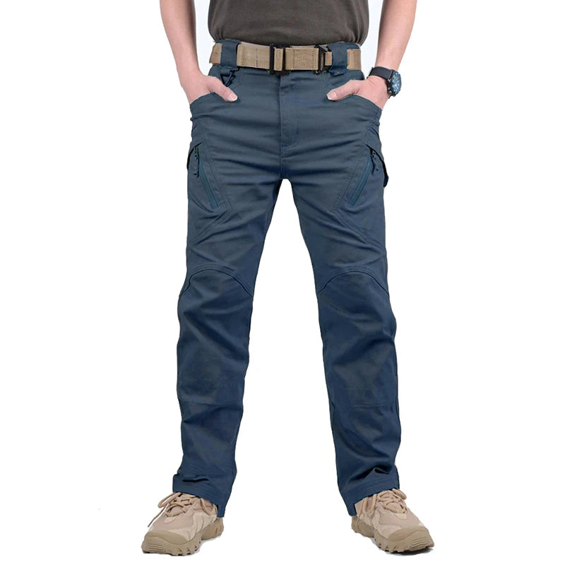 Men’s Stretch Cotton Cargo Pants – Multi-Pocket Flexible Outdoor Work Tactical Trousers