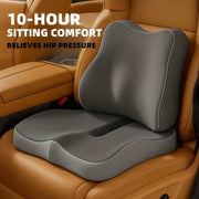 Ergonomic Memory Foam Seat Cushion – Contoured Chair Pad for Office, Car & Gaming