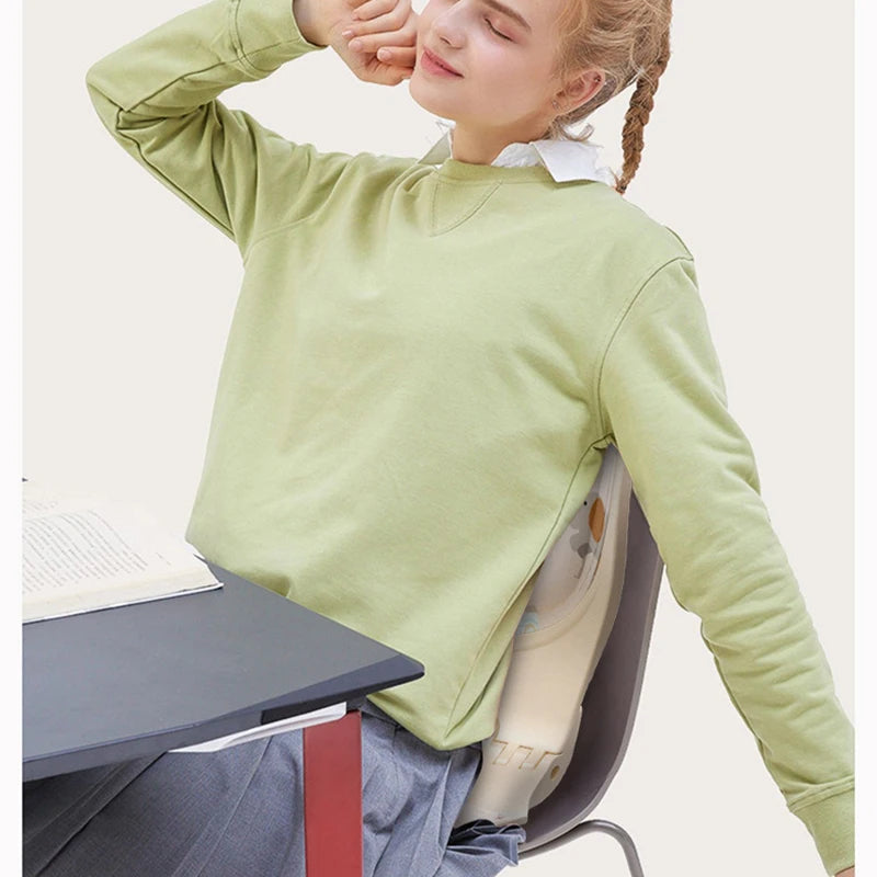 Folding Seat Cushion with Back Support – Posture Support Chair & Bed Cushion