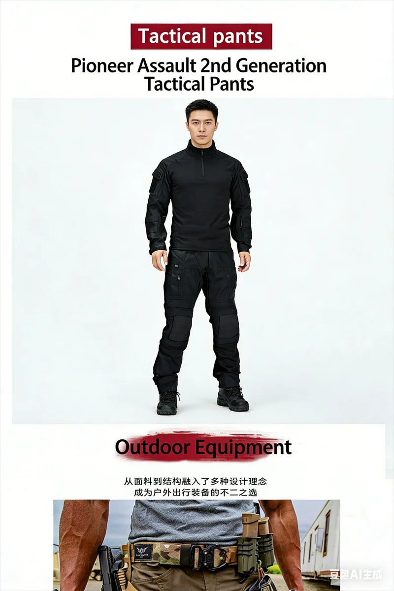Men’s Tactical Cargo Pants – Multi-Pocket Outdoor Work Combat Style Trousers