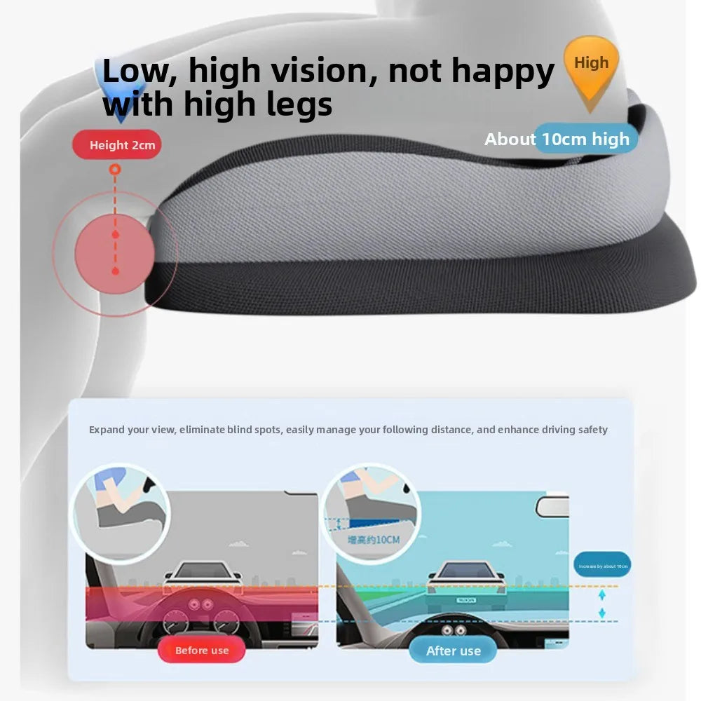 Memory Foam Car Seat Cushion – Breathable Universal Seat Pad for Car & Truck