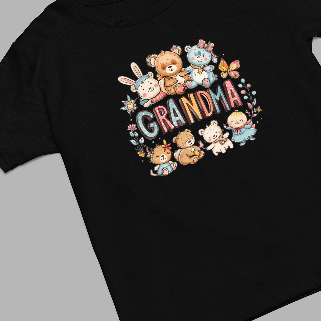 Cute Chibi Grandma T-Shirt, Teddy Bear Nana Shirt, Celebrate Mom, Nana Shirt, Grandma Hoodie, Grandma Shirt, Mother's Day Gift For Grandma, Happy Mother's Day