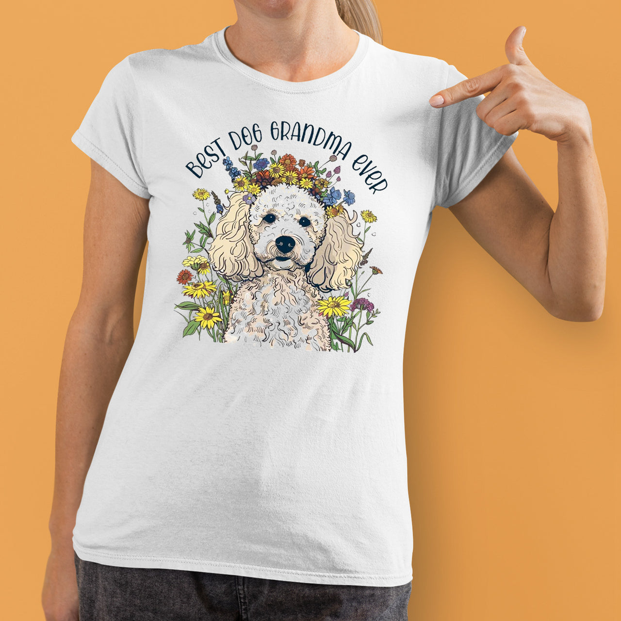 Poodle Dog T-shirt, Pet Lover Shirt, Dog Lover Shirt, Best Dog Grandma Ever T-Shirt, Dog Owner Shirt, Gift For Dog Grandma, Funny Dog Shirts, Women Dog T-Shirt, Mother's Day Gift, Dog Lover Wife Gifts, Dog Shirt