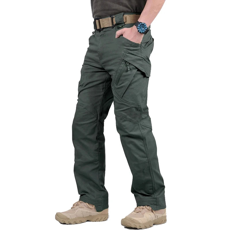 Men’s Stretch Cotton Cargo Pants – Multi-Pocket Flexible Outdoor Work Tactical Trousers