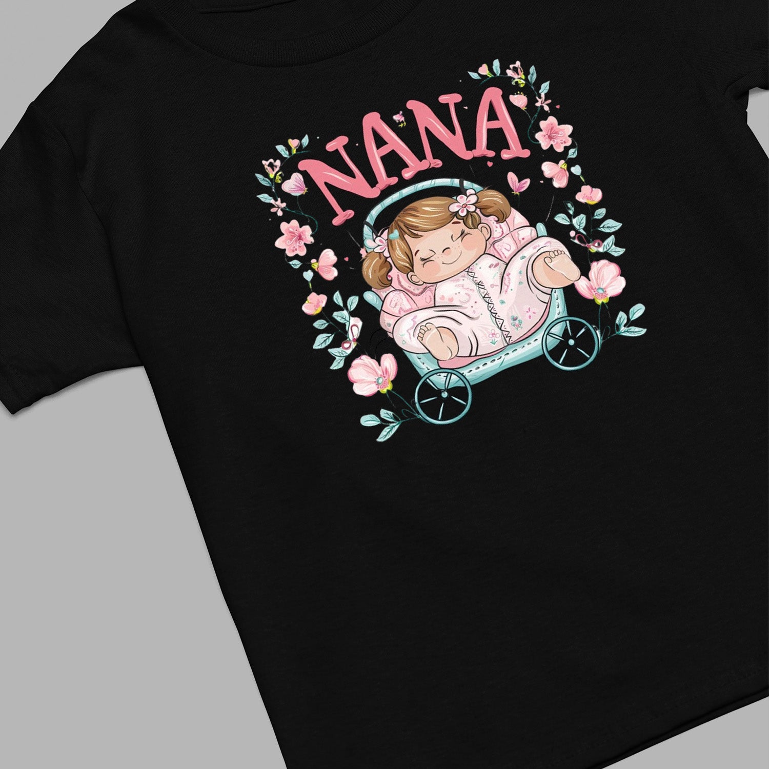Cute Baby Nana T-Shirt, Chibi Nana Shirt, Grandma Hoodie, Grandma Shirt, Mother's Day Gift For Grandma, Happy Mother's Day