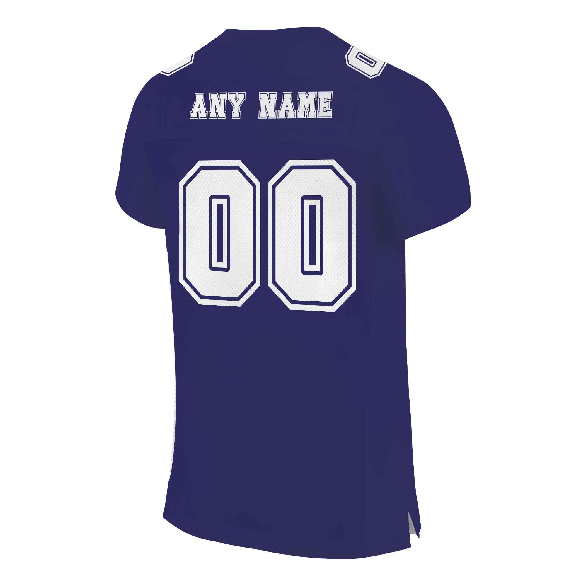 Custom Charcoal Purple White Mesh Authentic Football Jersey