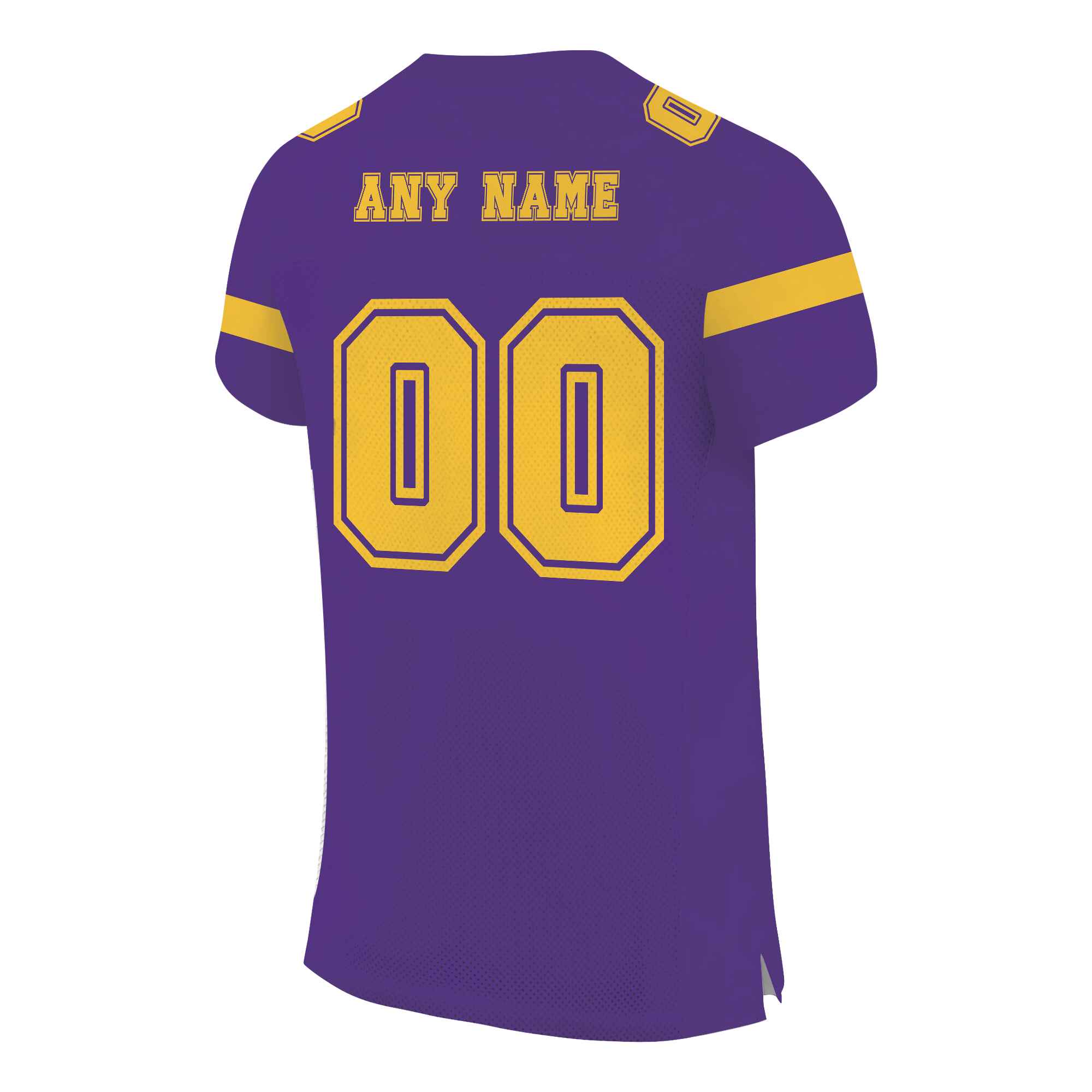 Custom Purple Gold Mesh Authentic Football Jersey