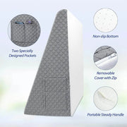 Wedge Pillow for Sleeping – Triangle Elevated Support Pillow with Air Layer Foam for Bed, Dorm, or Office