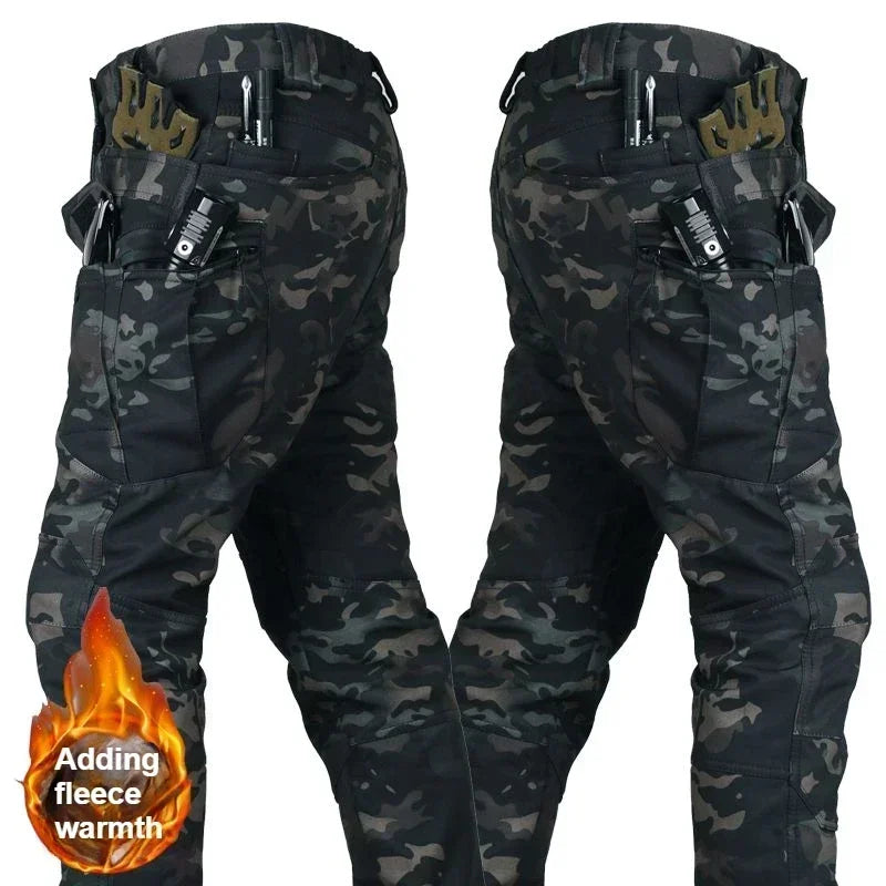 Men’s Soft Shell Outdoor Pants – Warm Multi-Pocket Wear-Resistant Winter Tactical Trousers