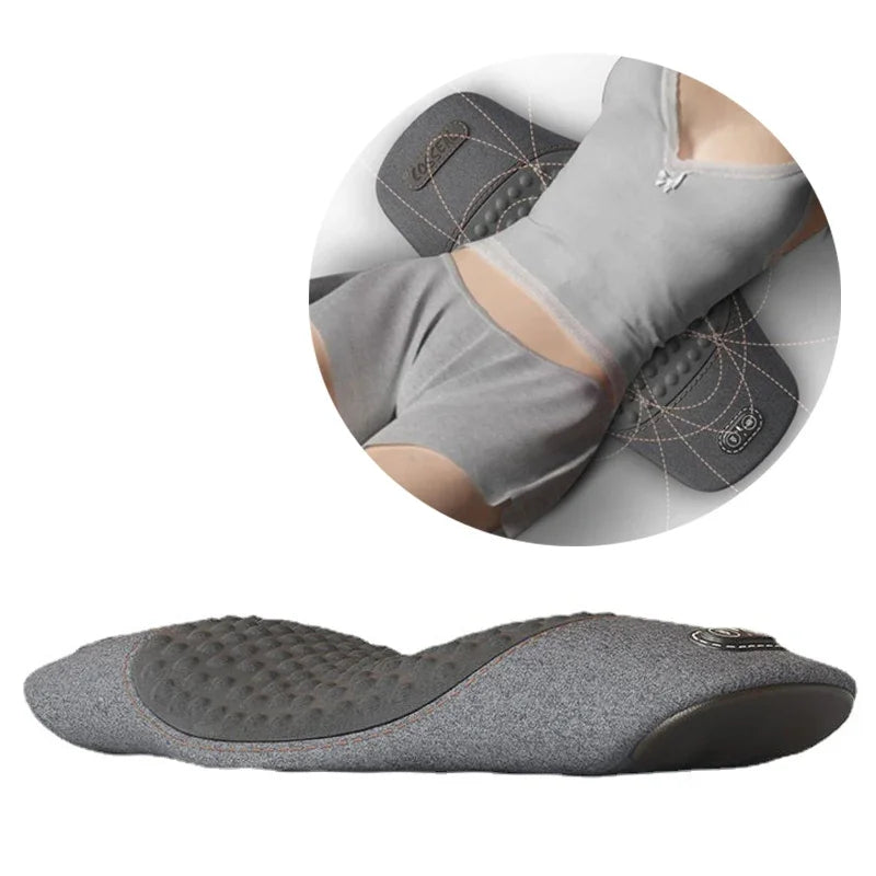 Lumbar Support Pad with Heating & Massage – Waist Pillow for Bed or Seat