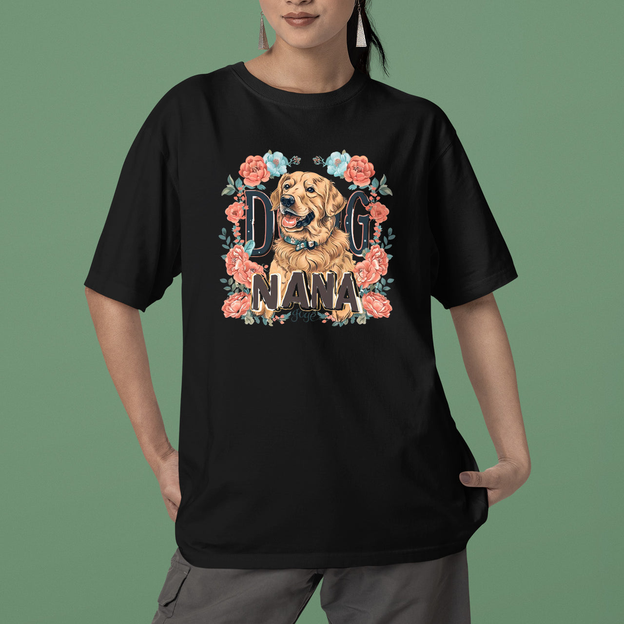 Golden Retriever Dog T-shirt, Pet Lover Shirt, Dog Lover Shirt, Dog Nana T-Shirt, Dog Owner Shirt, Gift For Dog Grandma, Funny Dog Shirts, Women Dog T-Shirt, Mother's Day Gift, Dog Lover Wife Gifts, Dog Shirt